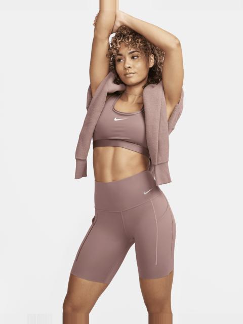 Nike Women's Universa Medium-Support High-Waisted 8" Biker Shorts with Pockets