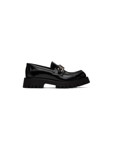 GUCCI Black Interlocking G Loafers