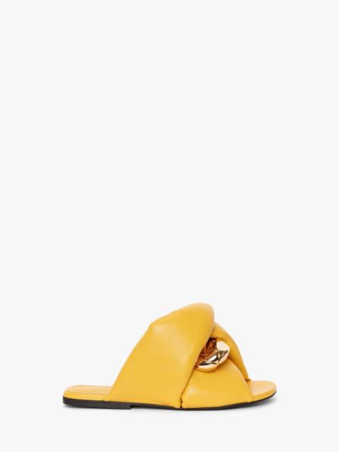 JW Anderson CHAIN TWIST LEATHER FLATS