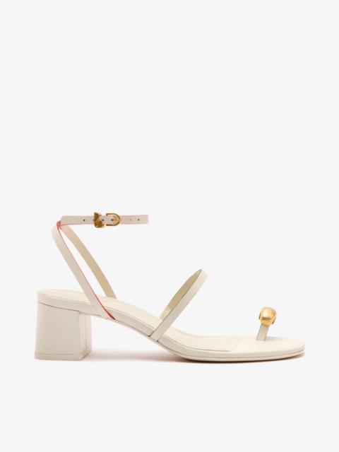 Biarritz Block In Ivory Leather