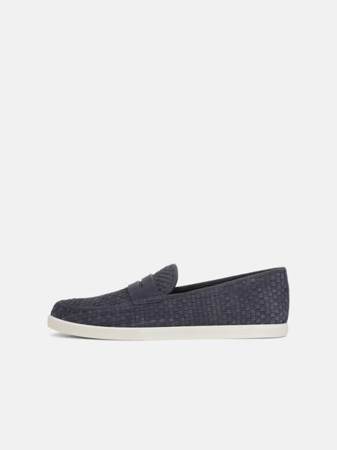 Vince Santino Woven Suede Loafer