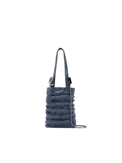 BENEDETTA BRUZZICHES rhinestone-embellished ruched mini bag