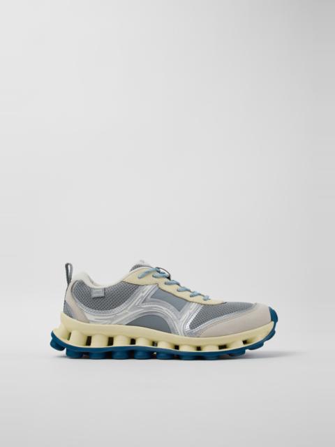 CAMPER Pelotissima Gray Sorona Textile and Nubuck Sneakers for Men.