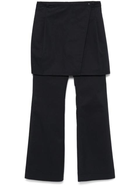 LOW CLASSIC Layered Wrap Trousers