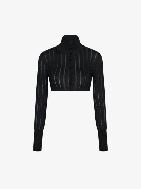 Alaïa SHINY CRINOLINE CARDIGAN