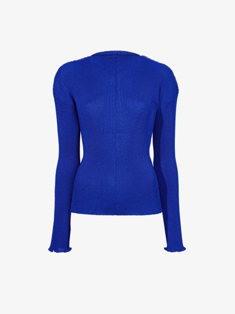 Proenza Schouler Agnes Henley ribbed jumper - Blue