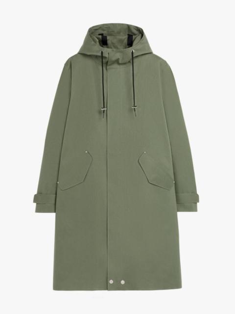 Mackintosh GRANISH GREEN BONDED COTTON HOODED COAT