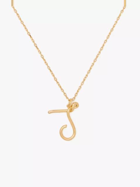 kate spade Initial Script Pendant