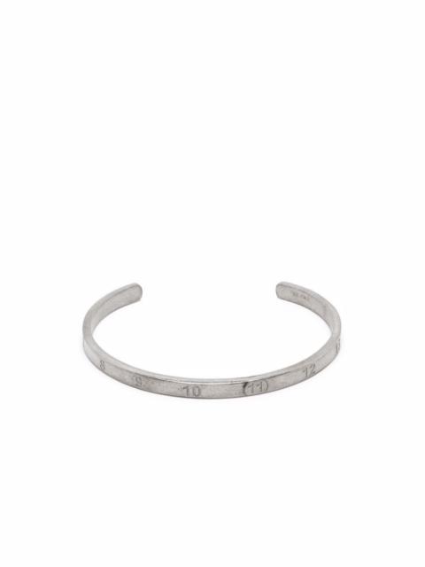 numbers-motif cuff bracelet