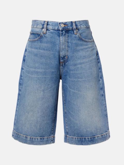 FRAME Jort high-rise denim shorts