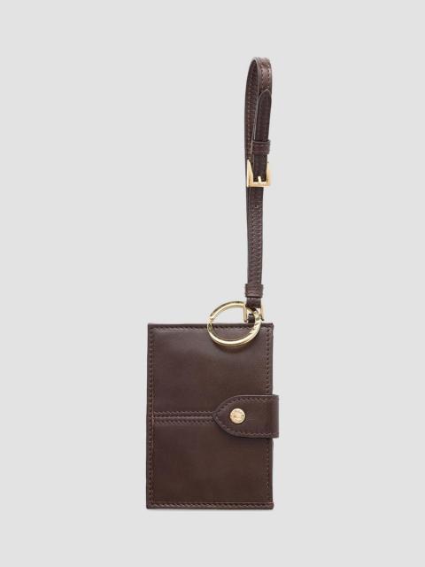 Prada Women's Leather Card Holder - Brown
