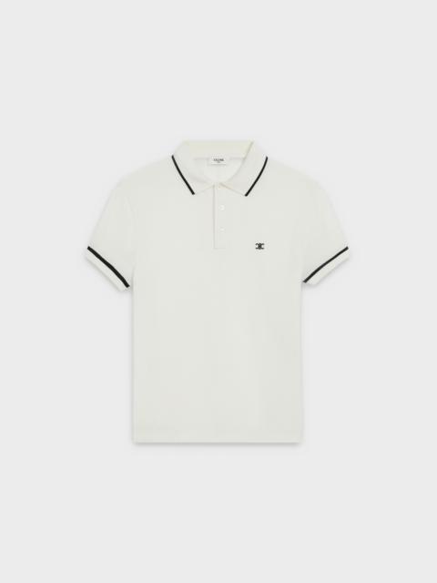 'TRIOMPHE' POLO IN COTTON PIQUÉ