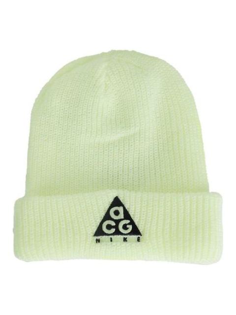 Nike Nike ACG Triangle logo Woolen Beanie 'Barely Volt Black' AV4775-701