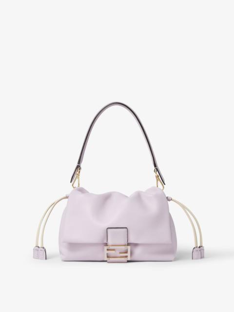 FENDI Mamma Baguette Medium Anemone purple nappa leather bag