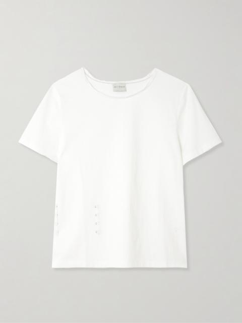 DEIJI STUDIOS Pinch Gathered Organic Cotton-jersey T-shirt