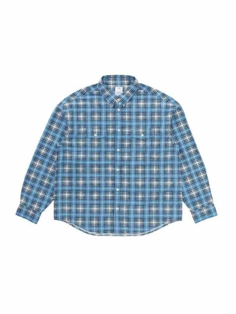 visvim PIONEER KHADI CHECK SHIRT L/S LT.BLUE