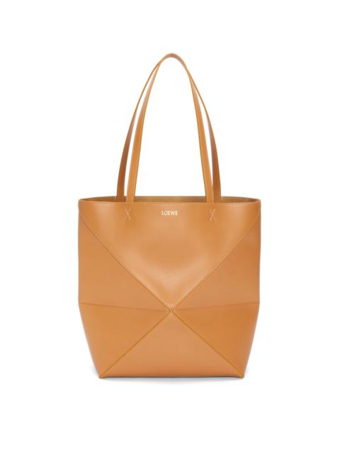 Loewe Puzzle Fold Tote in shiny calfskin