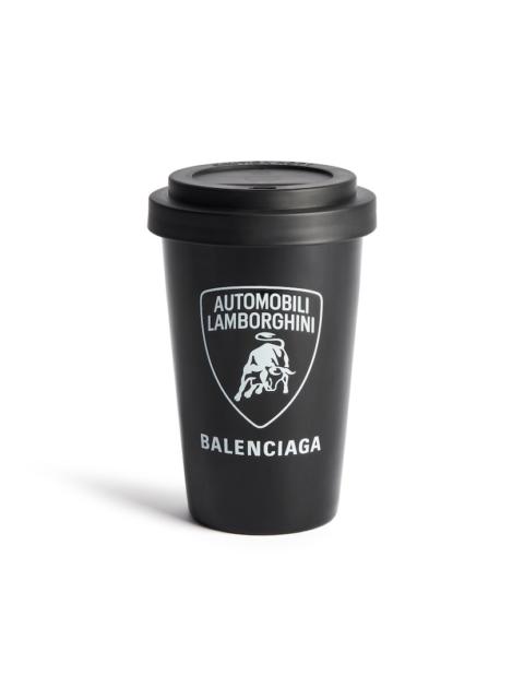 BALENCIAGA Balenciaga | Automobili Lamborghini Travel Mug in Black/white
