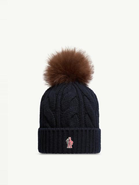 Moncler Grenoble Wool & Cashmere Beanie with Pom Pom