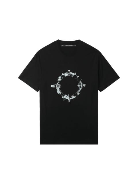 Julius abstract-print crew-neck T-shirt