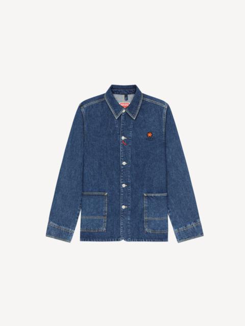 KENZO 'BOKE FLOWER' crest denim workwear jacket
