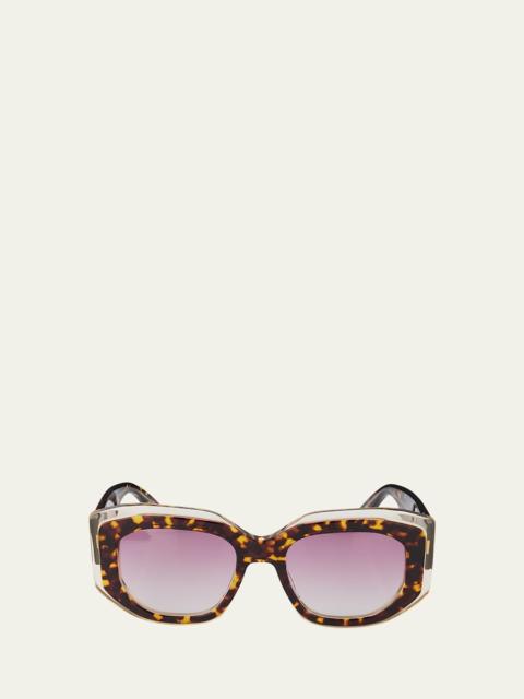 BARTON PERREIRA Crescendo 50.5mm Square Acetate Sunglasses
