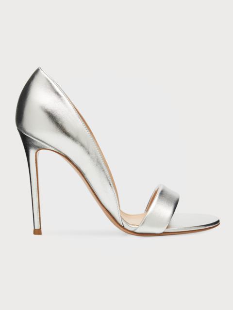 Metallic Napa Open-Toe Pumps