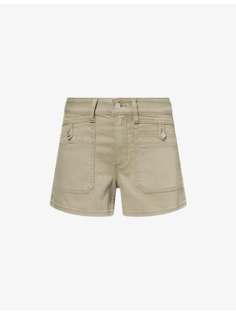 PAIGE Fallon Mid-Rise Denim Shorts