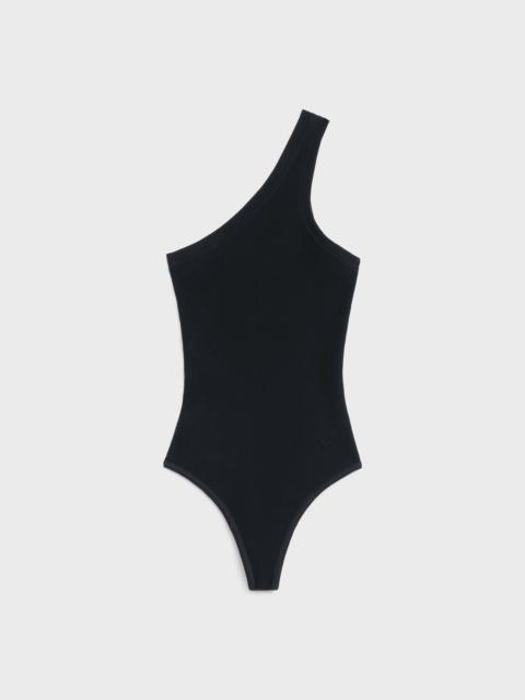 CELINE “TRIOMPHE” BODYSUIT IN FINE RIBBED WOOL