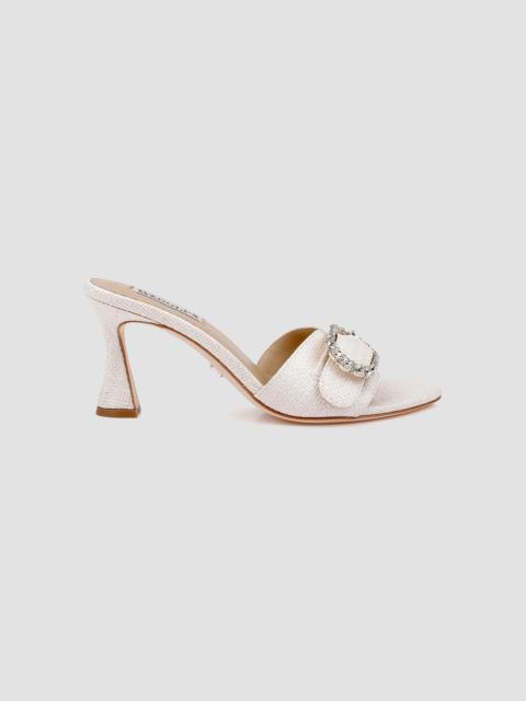 BADGLEY MISCHKA Women's Odetta 75MM Embellished Slip-On Sandals - Chalk