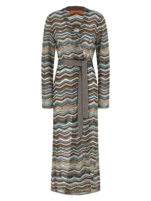 Missoni Chevron Lamé Cardigan