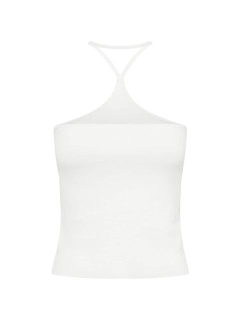 Reverse halterneck top