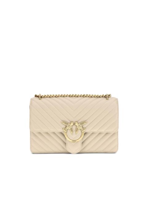 PINKO medium Love One chevron-quilted shoulder bag