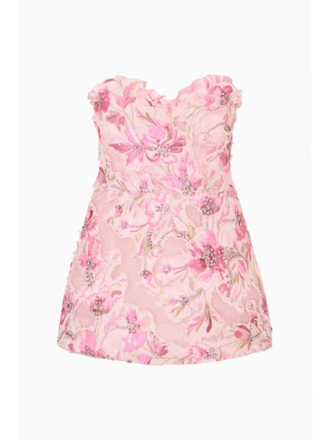 LoveShackFancy Sommaire Sculptural Appliqué Dress