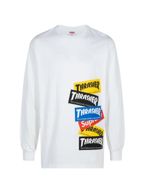 x Thrasher Multi Logo "White" T-shirt
