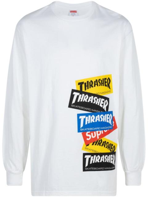 x Thrasher Multi Logo "White" T-shirt