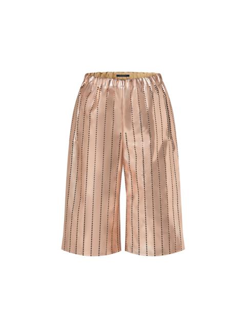 Louis Vuitton Perforated Metallized Bermuda Shorts