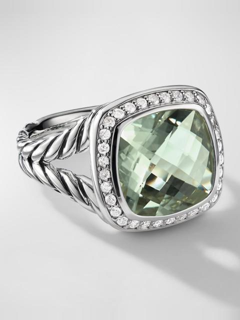 DAVID YURMAN Albion Ring with Gemstone and Diamonds in Silver, 11mm