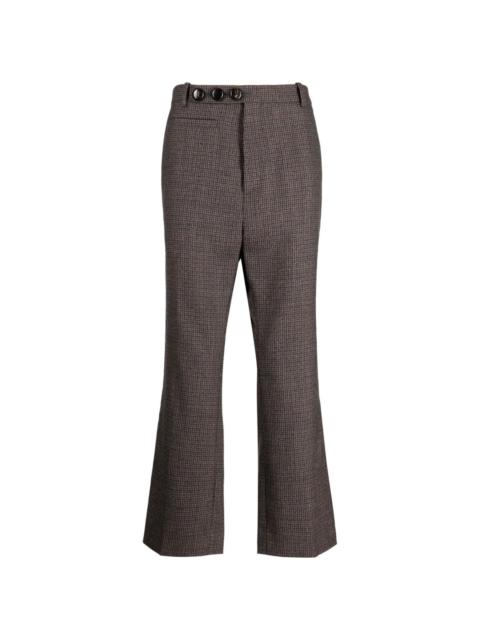 NAMACHEKO houndstooth-pattern tailored trousers