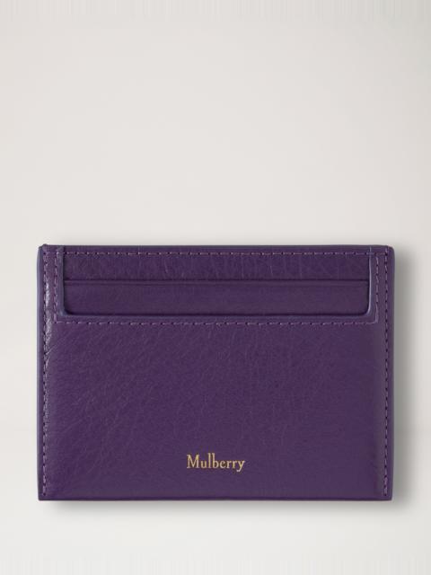 Mulberry Credit Card Slip Amethyst High Shine Leather