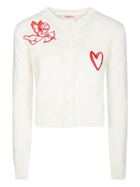 FIORUCCI heart cupid cardigan