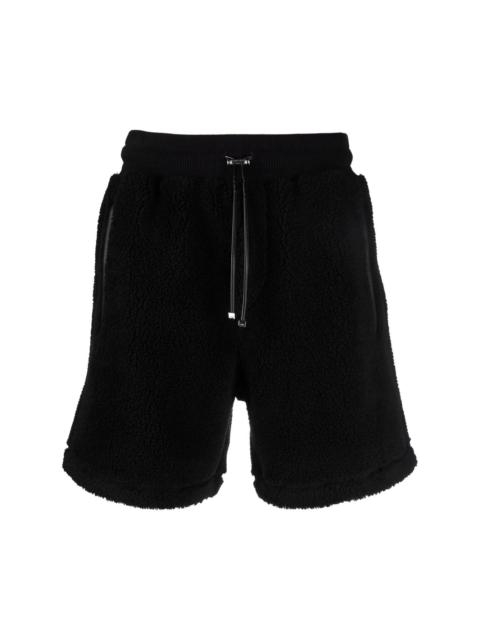 AMIRI fleece-texture track shorts