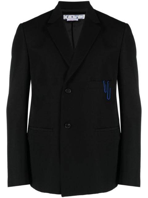 Off-White single-breasted tailored blazer
