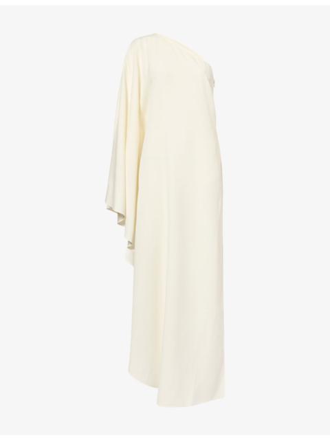 Taller Marmo Florinda Asymmetric Crepe Midi Dress
