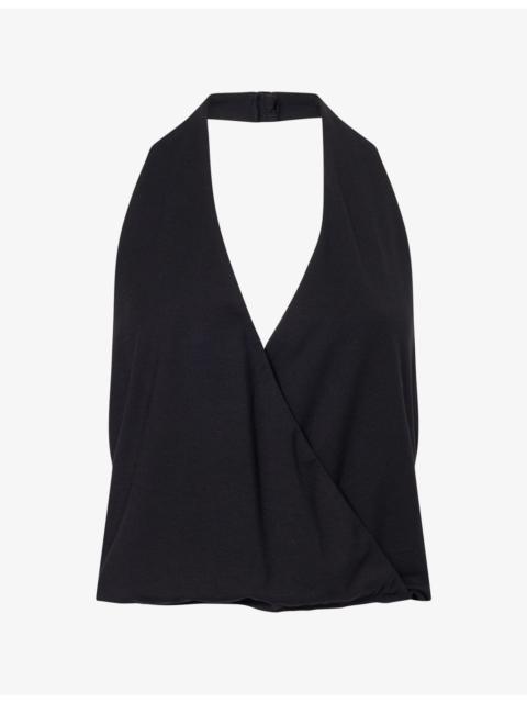 Reformation Lois Halterneck Knit Top