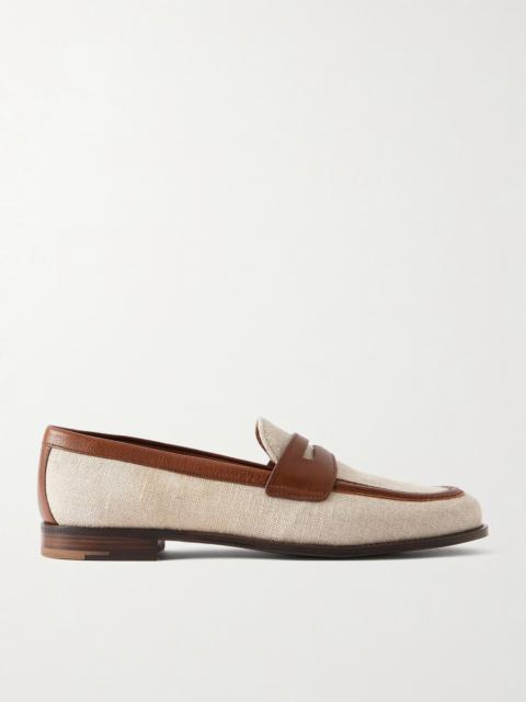 Church's Heswall 2 Leather-trimmed Canvas Penny Loafers