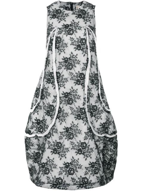 Comme Des Garçons floral flared dress