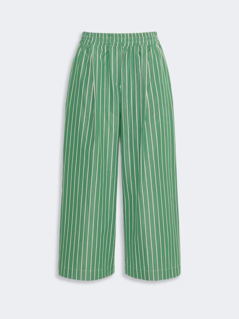WEEKEND Max Mara CRESTA Cotton poplin trousers - GREEN