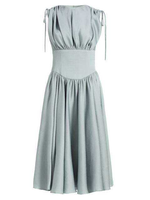 AMSALE Women's Gathered Sleeveless Cocktail Dress - Jade