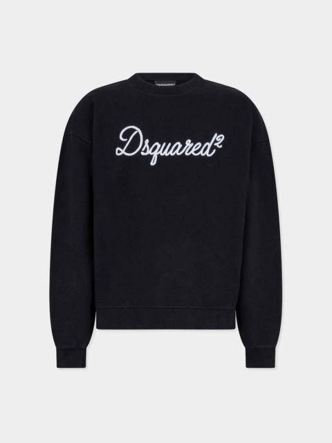 DSQUARED2 D2 SIGNATURE RELAX FIT CREWNECK
